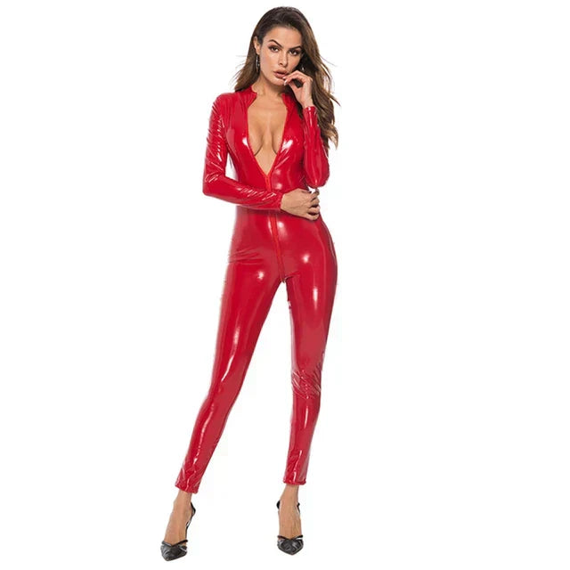 Tess | Patent Leather bodysuit